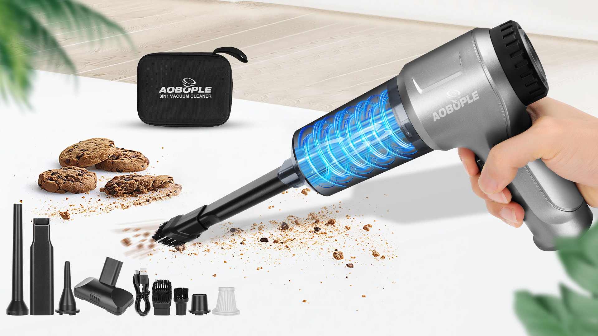 Aspirapolvere Auto Portatile Senza Fili 18000Pa - Potente E Silenzioso, Perfetto Per Auto E Casa