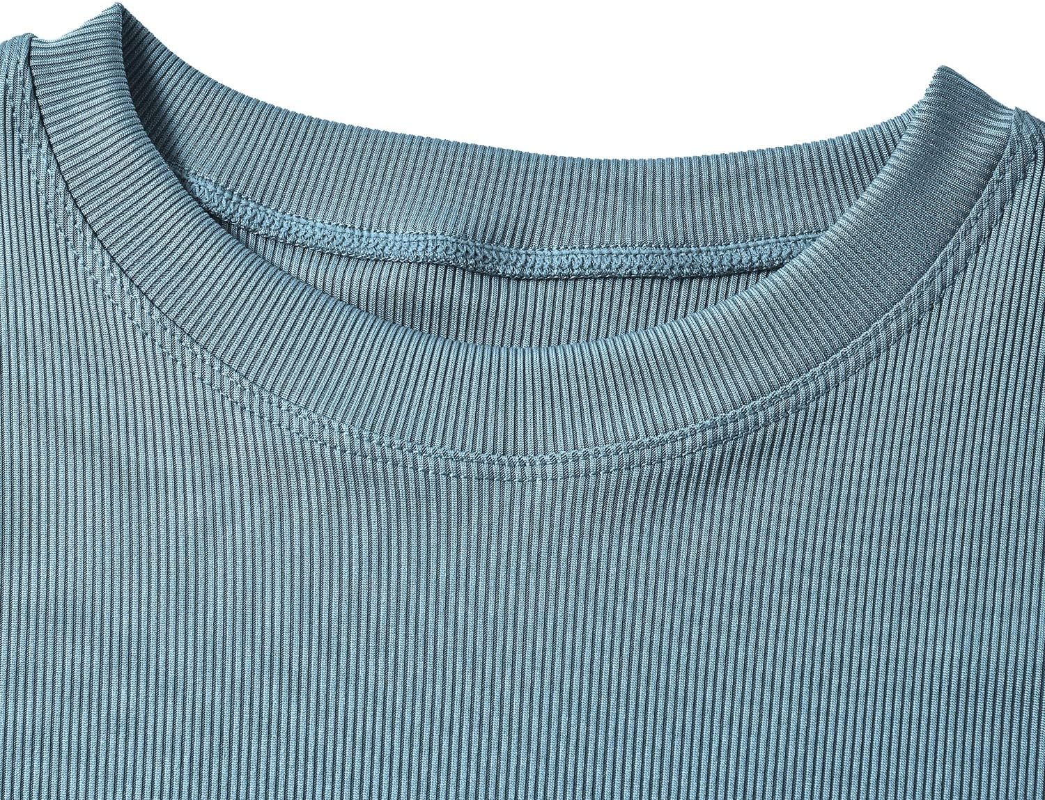 LICOBOD XS-3XL Casual Workout Two Piece Outfits for Women Short Sleeve T-shirt+Elastic High Waist Shorts Sets Streetwear - Image 6