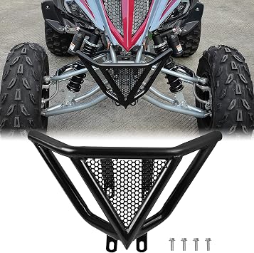 SAUTVS Front Bumper Guards for Yamaha Raptor 700 700R, Front Profile Bumper Guard Protector for Yamaha Raptor YFM 700 / 700R 2006-2026 Accessories