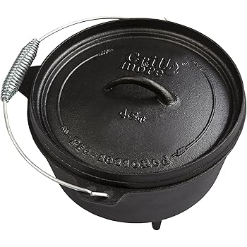 Grill More Essentials Faitout Cocotte En Fonte Dutch Oven En