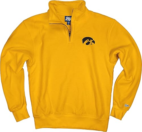 Miniatura 43 de Blue 84 Sudadera con cremallera de un cuarto para hombre de la NCAA Gris