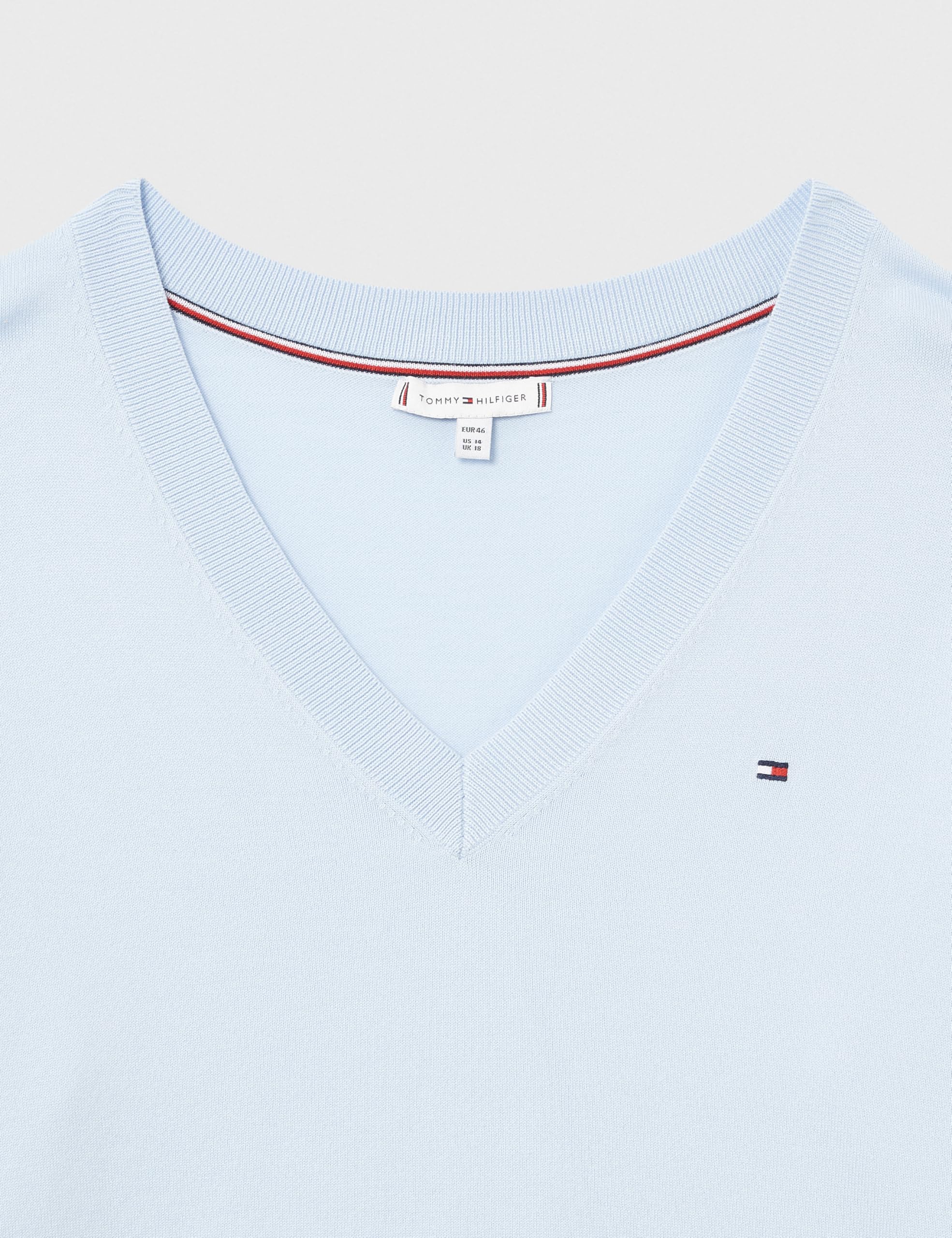 Tommy Hilfiger Pull Femme Jersey Stitch avec Col en V