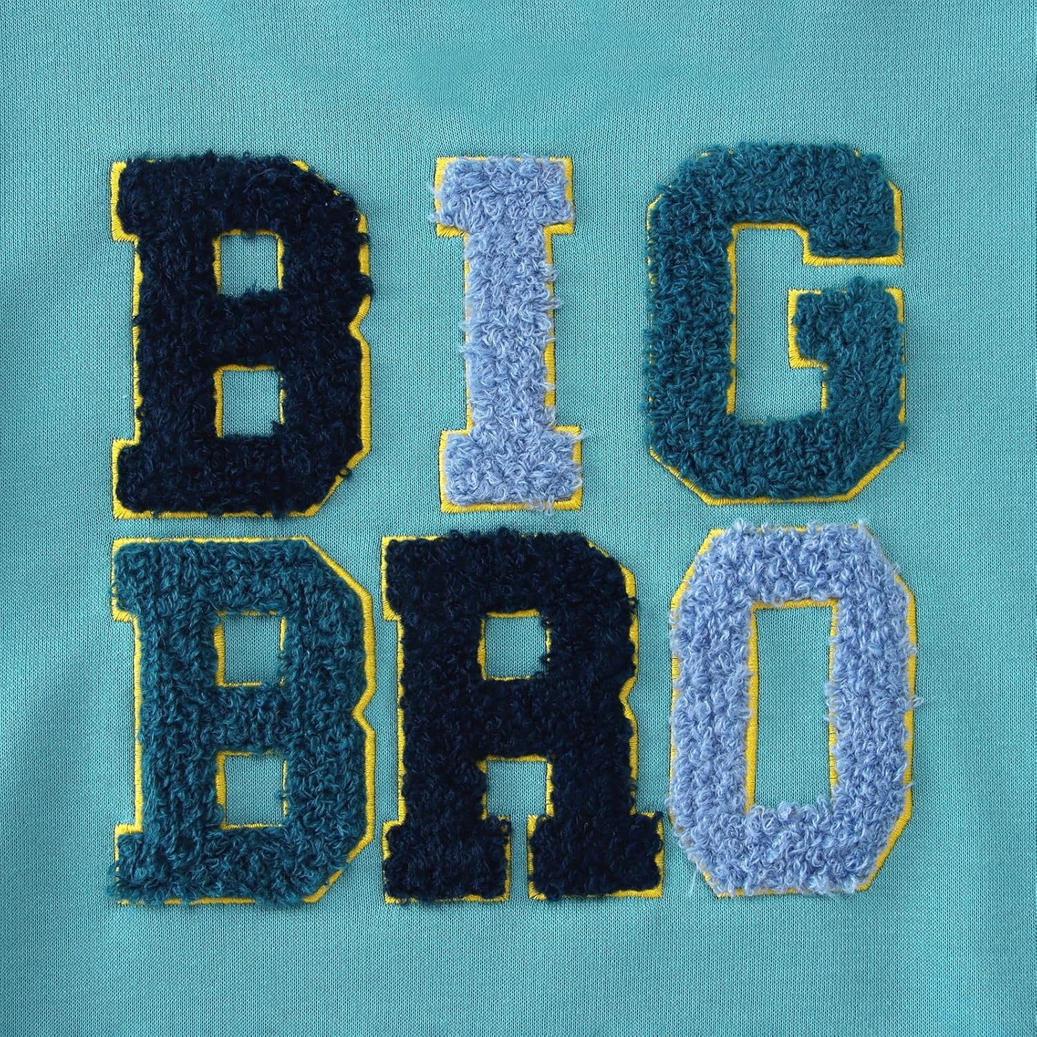 BOUTIKOME Big Brother Sweatshirt Toddler Baby Boy Big Bro Embroidery Chenille Patch Shirts Fall Pullover Announcement Tops - Image 5