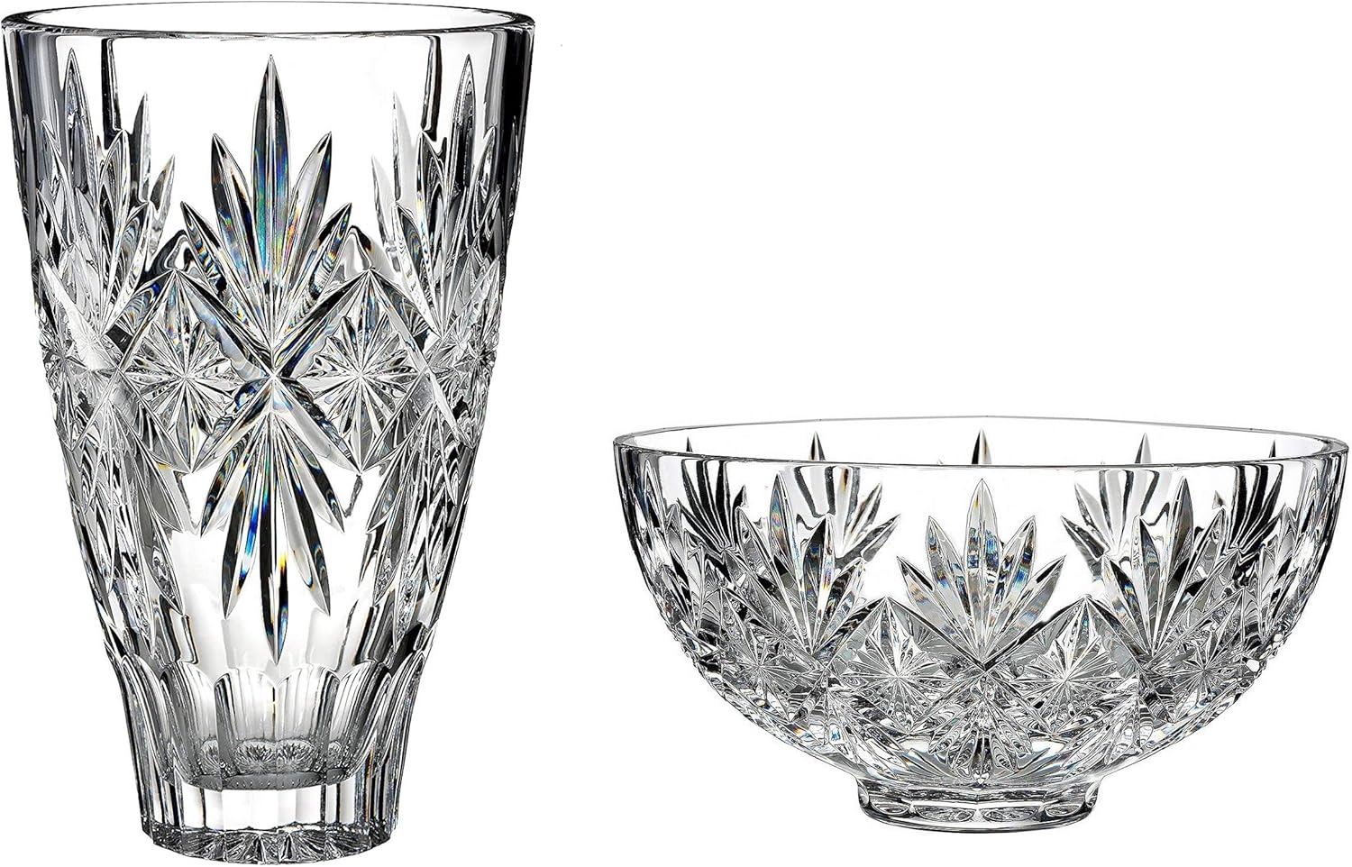 Waterford Crystal Normandy Bowl 40015224 & Vase 40015223