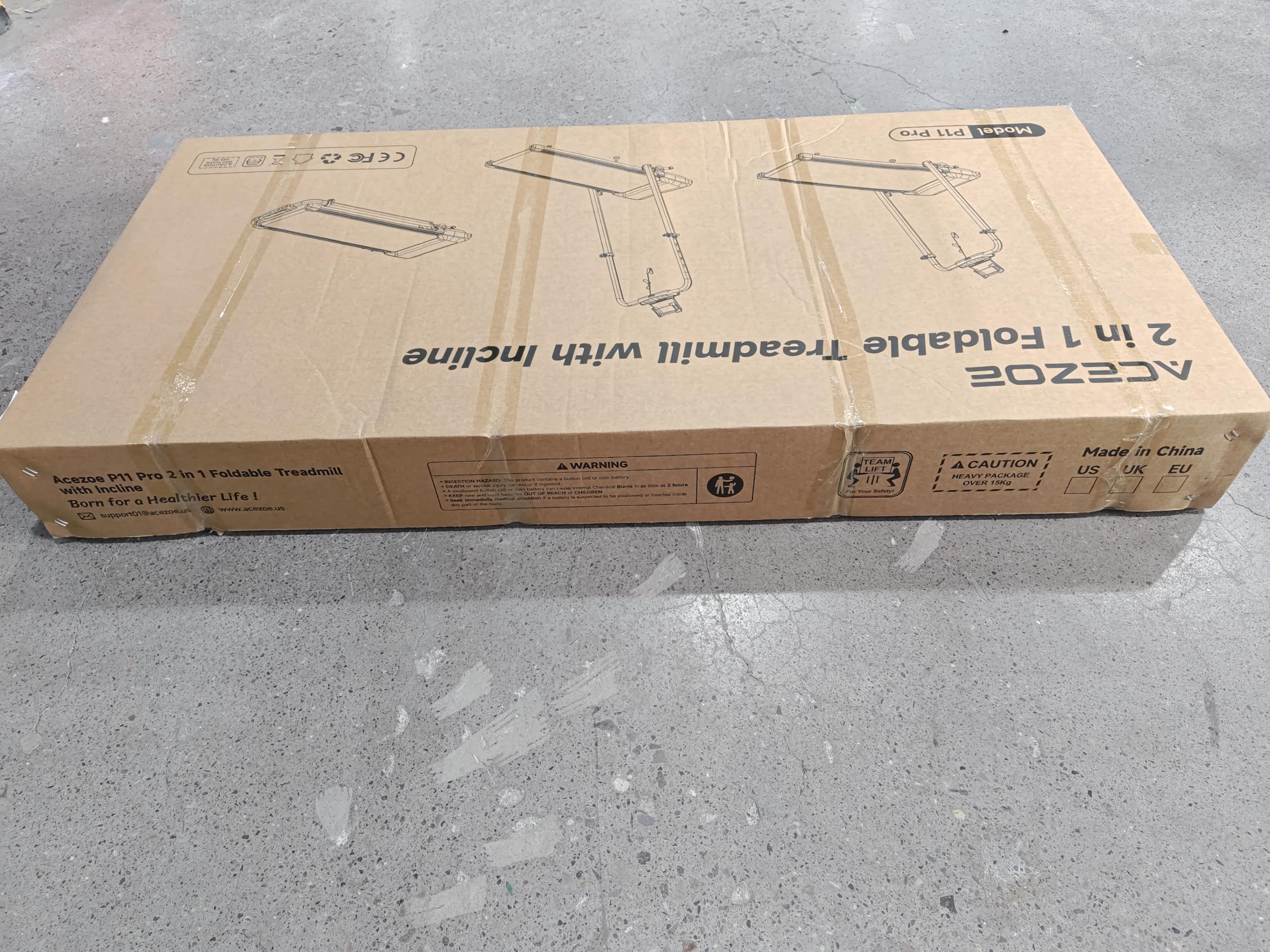 laufband für Zuhause mit Neigung, 6 IN 1 Walking Pad mit 0~15% Automatischer Steigung, 3.0HP Klappbar Laufband für Zuhause & Büro mit Lautsprecher,Bis 136kg Belastbar