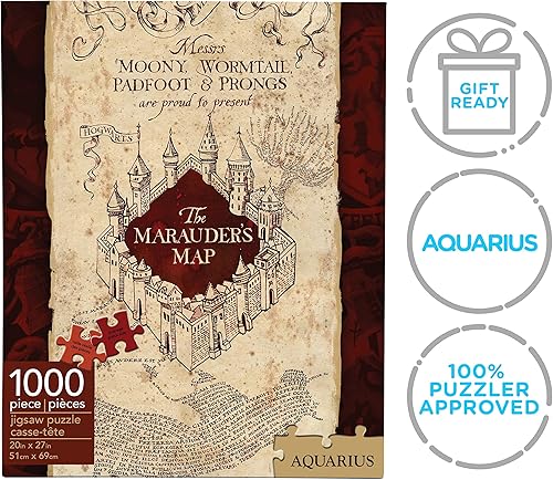Miniatura 7 de Puzle de 1000 piezas del Mapa del Merodeador (Harry Potter) de Aquarius