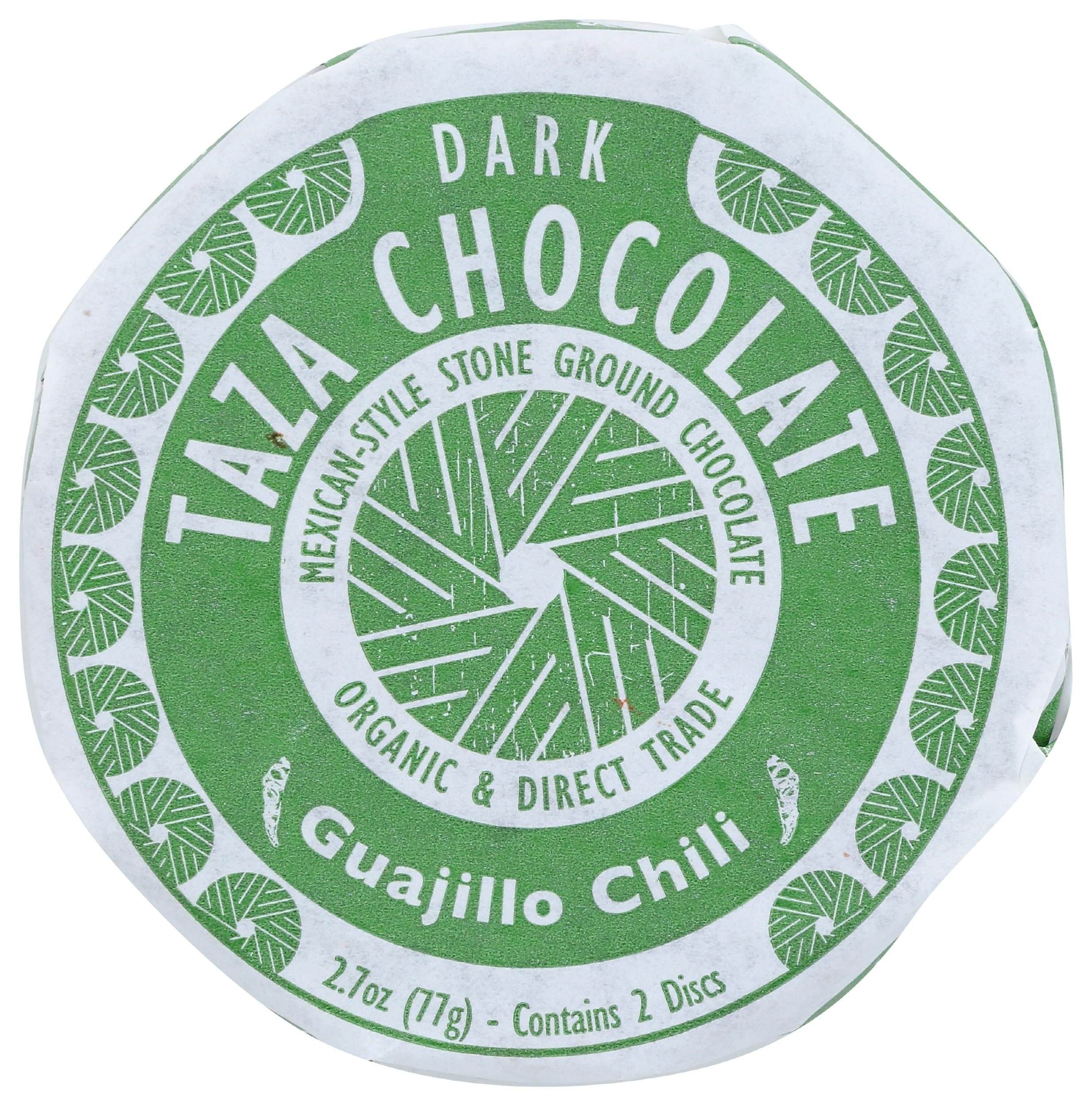 Organic Mexicano Disc 50% Dark Chocolate, Guajillo Chili, 2.7 Ounce (1 Count), Vegan