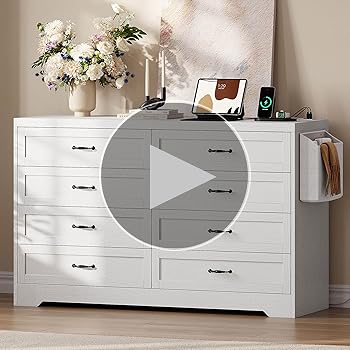 【送料無料】３点セット/ Vintage Style Dresser Cadmori 6 Drawer Dresser | Ashley