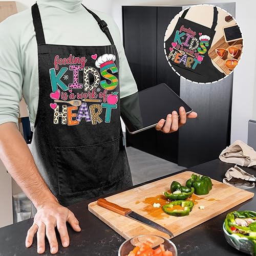 Miniatura 6 de Divertidos delantales de cafetería con bolsillos, regalos de agradecimiento al personal de la cafetería