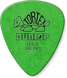 Palheta de guitarra JIM DUNLOP Tortex, pacote com 12, verde
