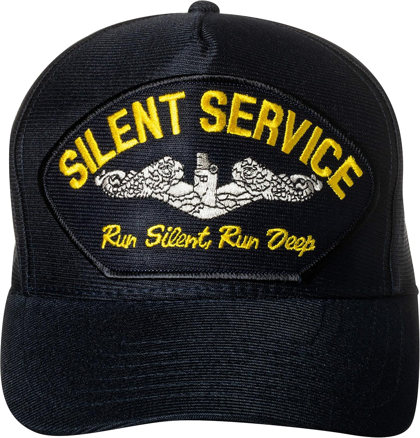 Artisan Owl United States Silent Service Run Silent Run Deep Emblem Patch Hat – Adjustable Baseball Cap (Navy Blue)