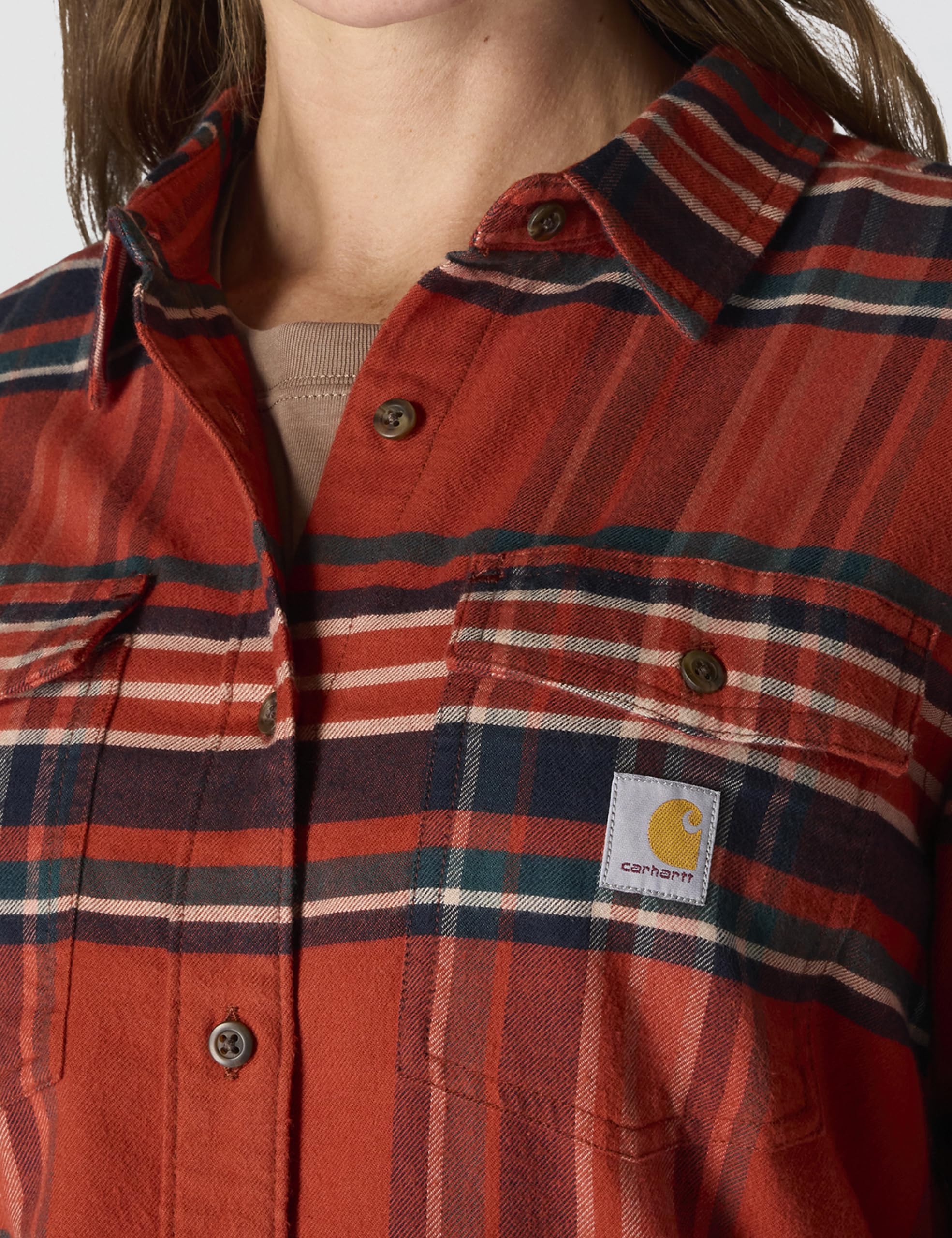 Carhartt Mujer 107135 Tencel™ Fiber Series Relaxed Fit Plai