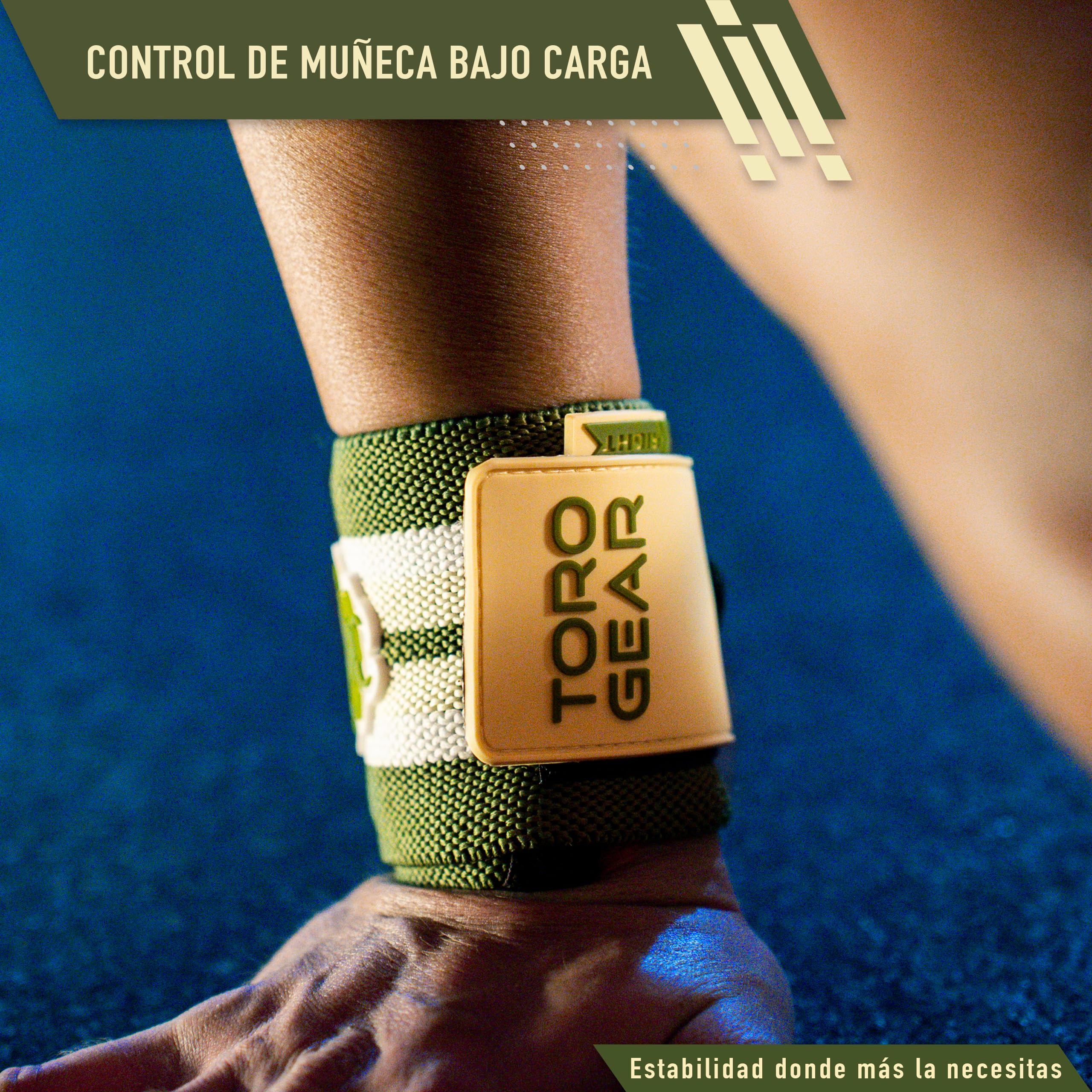 Muñequeras CrossFit y Halterofilia – Titan Ultra Lift – Soporte Profesional para Levantamientos Pesados – Velcro Ultrafuerte – Talla M 30 cm o L 45 cm