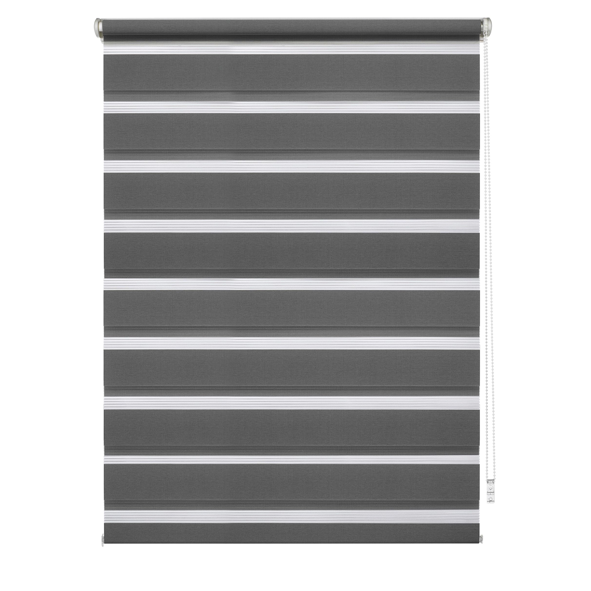 EASYFIX Double Roller Blind with Anthracite Mounting Rail 75 x 150