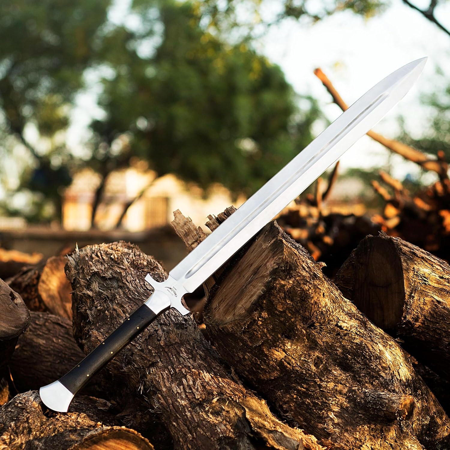 Generic Custom Handmade Steel Full Tang Medieval Long Sword - Viking Sword with Scabbard