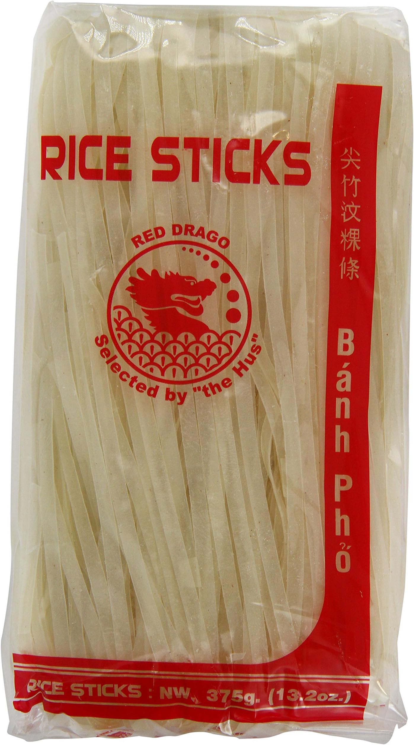 Red Drago Rice Sticks 5 mm/375 g (Pack of 6)