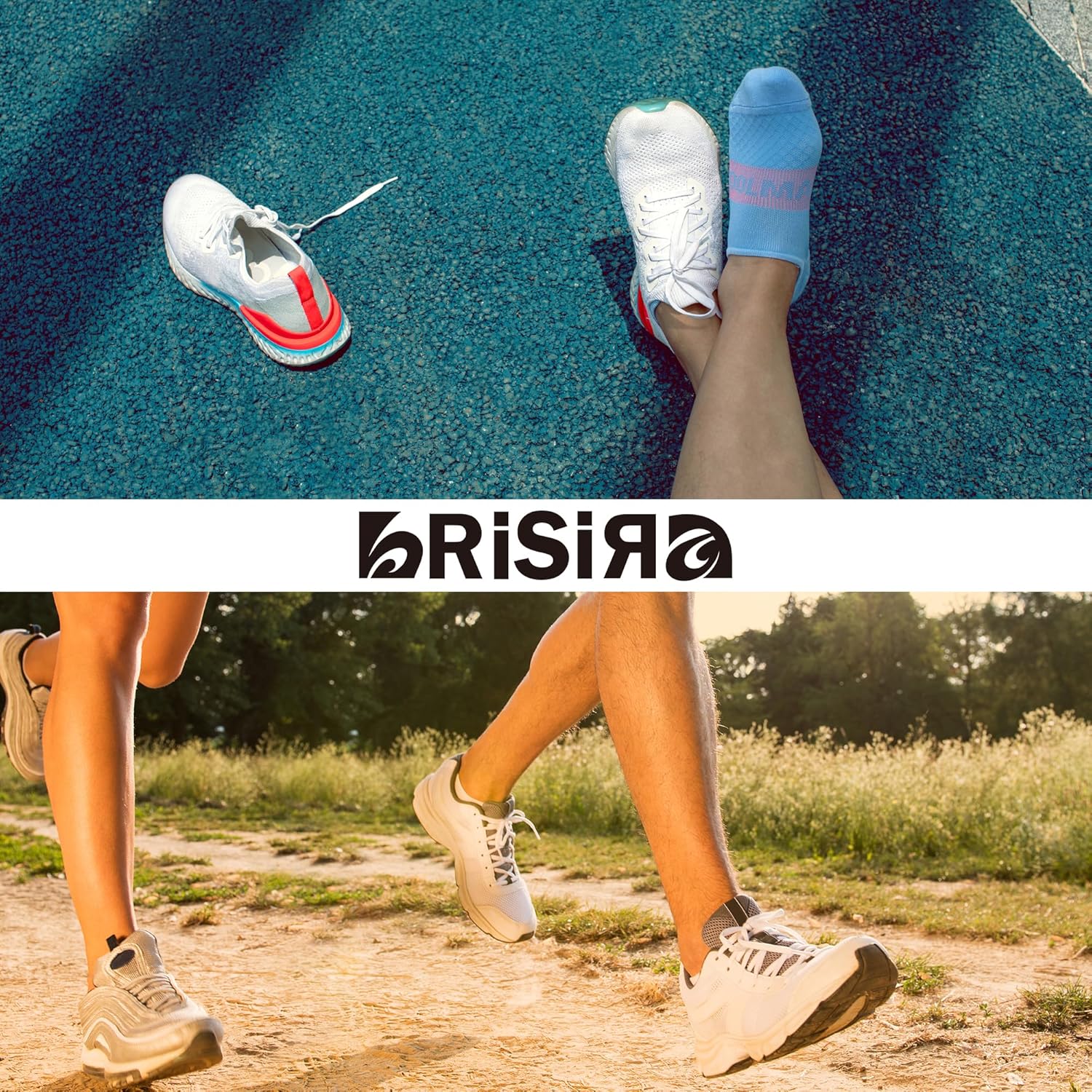 BRISIRA Coolmax Bamboo Viscose Compression No Show Socks Moisture Wicking Cushion Short Low Cut Ankle Athletic Sock for Golf