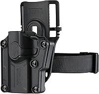 Vista 1 de Mega-Fit Holster Fit Most Popular Full Size and Compact Pistols, Trigger Guard Locking System Level Ⅱ Retention, Black