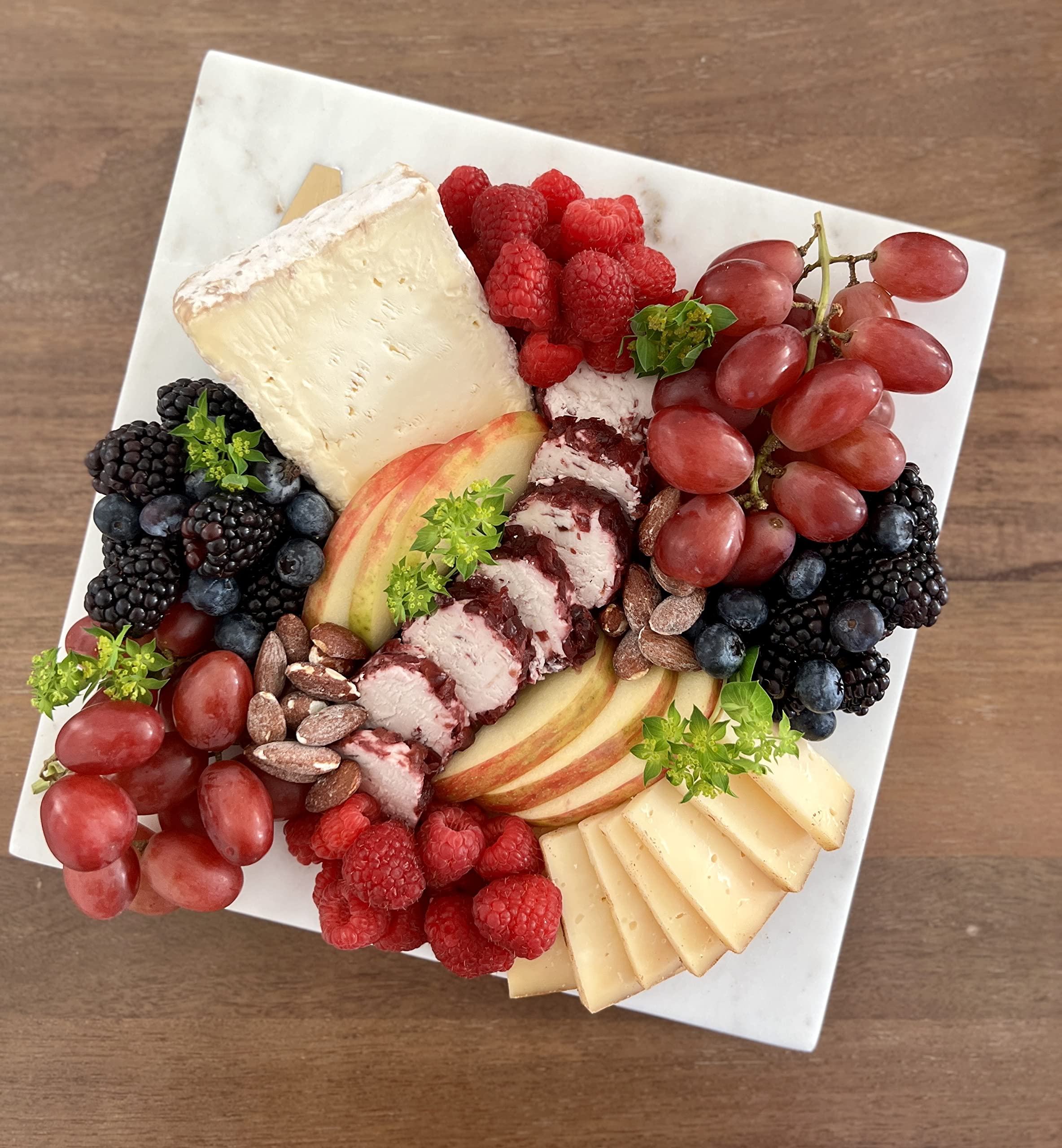 Tabla de queso monograma de mármol (H)