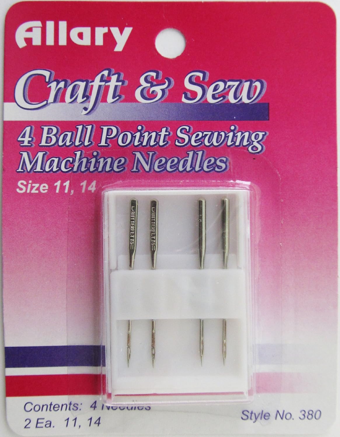 Allary 4 Ball Point Sewing Machine Needles