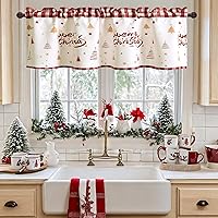 Vista 35 de DWCN Cenefa opaca para cocina, con bolsillo para barra, cortinas para ventana, sala de estar/sótano, 52 x 18 pulgadas de largo, 1 panel, azul oscuro