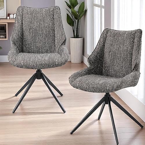 Miniatura 1 de Sillas de comedor para mesa de habitación y sillas de asiento de cocina, juego de 2 sillas de tela para mesa de comedor, sala de estar, dormitorios,