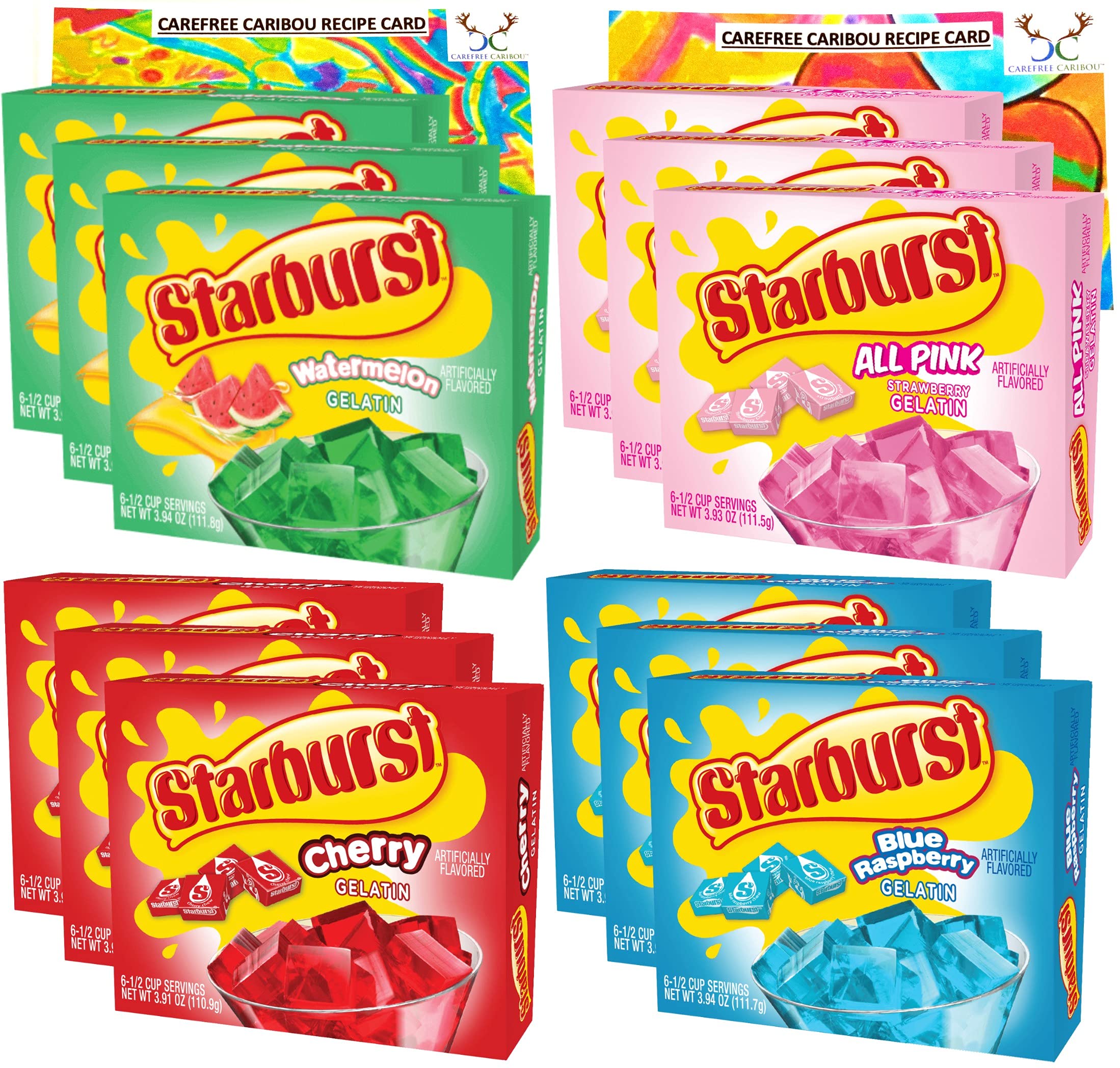 Buy Jello Bundle with Starburst Gelatin . 12 Boxes of Starburst Jello