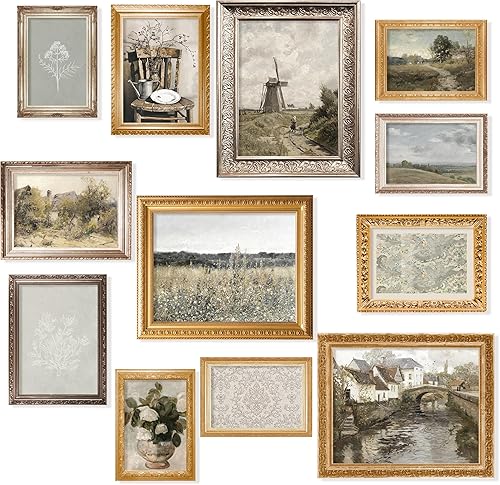 97 Decor Arte de pared vintage de granja, pósteres vintage para estética de habitación, decoración de campo francés, imágenes rústicas, impresiones