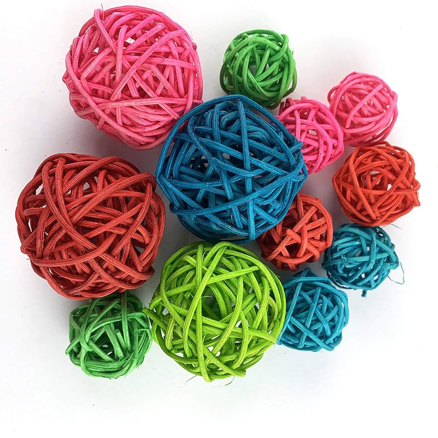 ウィッカーラタンボール　装飾ボール Amazon.co.jp: Worlds ウィッカー ラタンボール ミックス12個