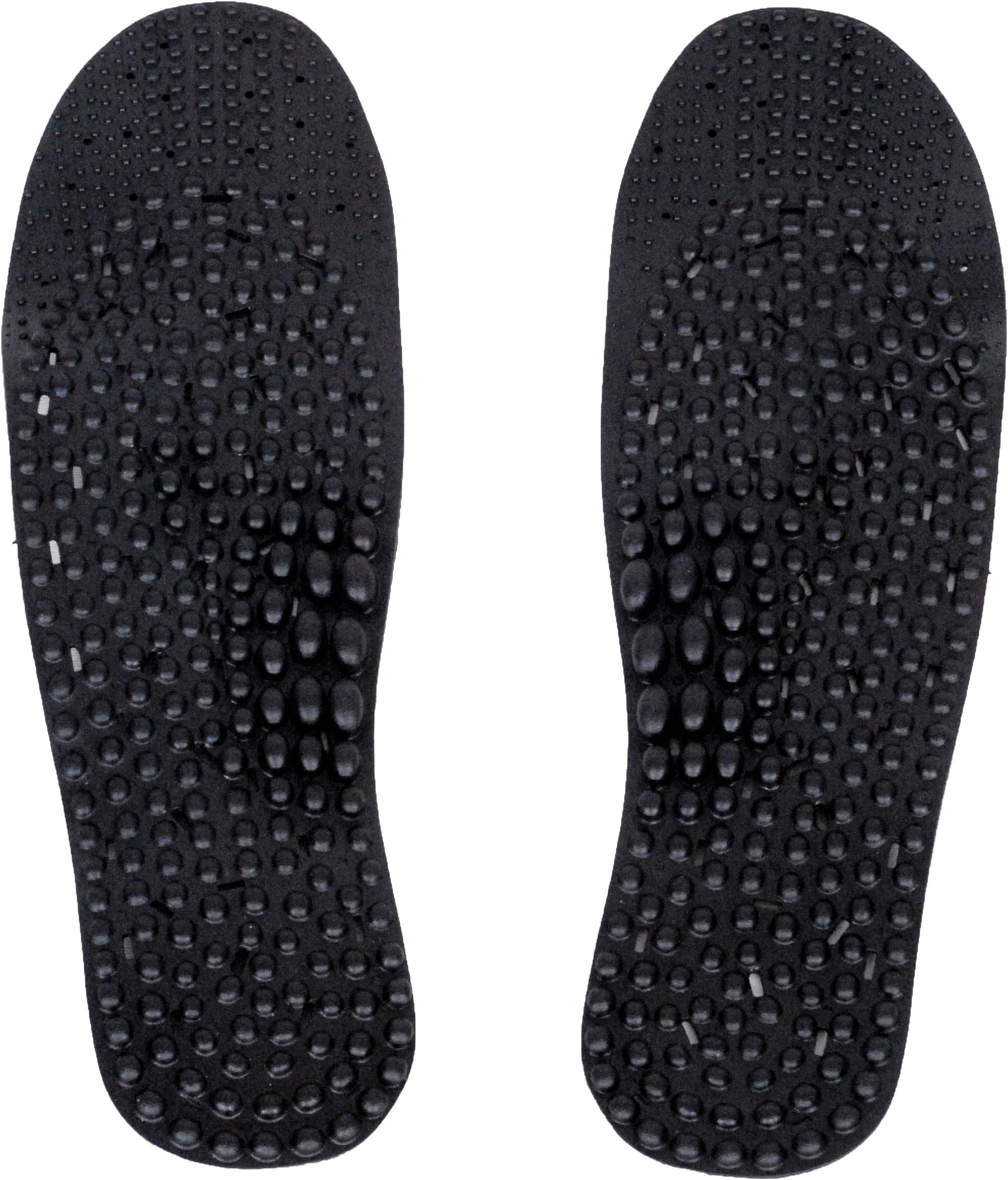 Nature In Hand Charcoal Anti Order Acupuncture Foot Massage Insole (Trim to Fit: Men's Size 6-10/Women's Size 7-11)