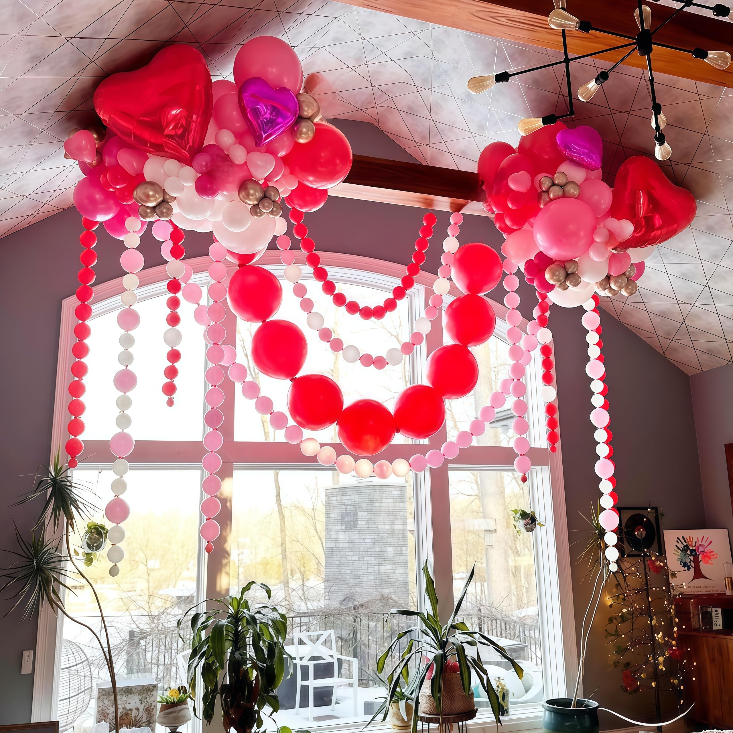 Pastelowe różowe balony z szybkimi ogniwami, 100 szt., 25 cm, różowe balony łączące do tworzenia balonów, ścian, łuku w kształcie serca, balonów dla dziewcząt, na ślub, urodziny, baby shower