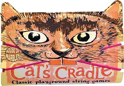 House of Marbles Cuna de gato, un clásico juego de cuerdas de dedos favorito de los niños o juego de jardín de infantes, con cordón e instrucciones,