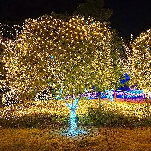 Vista 3 de FUNPENY cadena de 200 luces LED en red (blanco cálido)