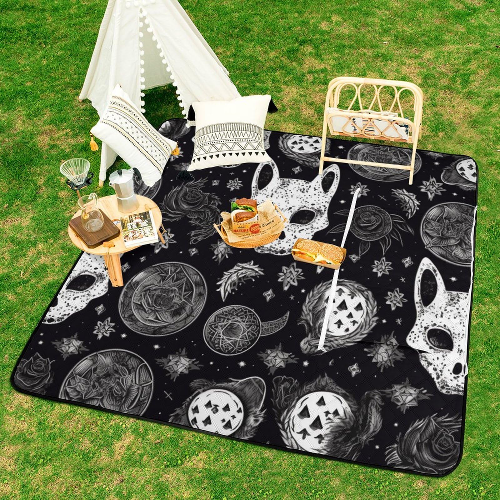 Amazon.com: LMHLDSC Picnic Blankets Waterproof Picnic Mat Foldable
