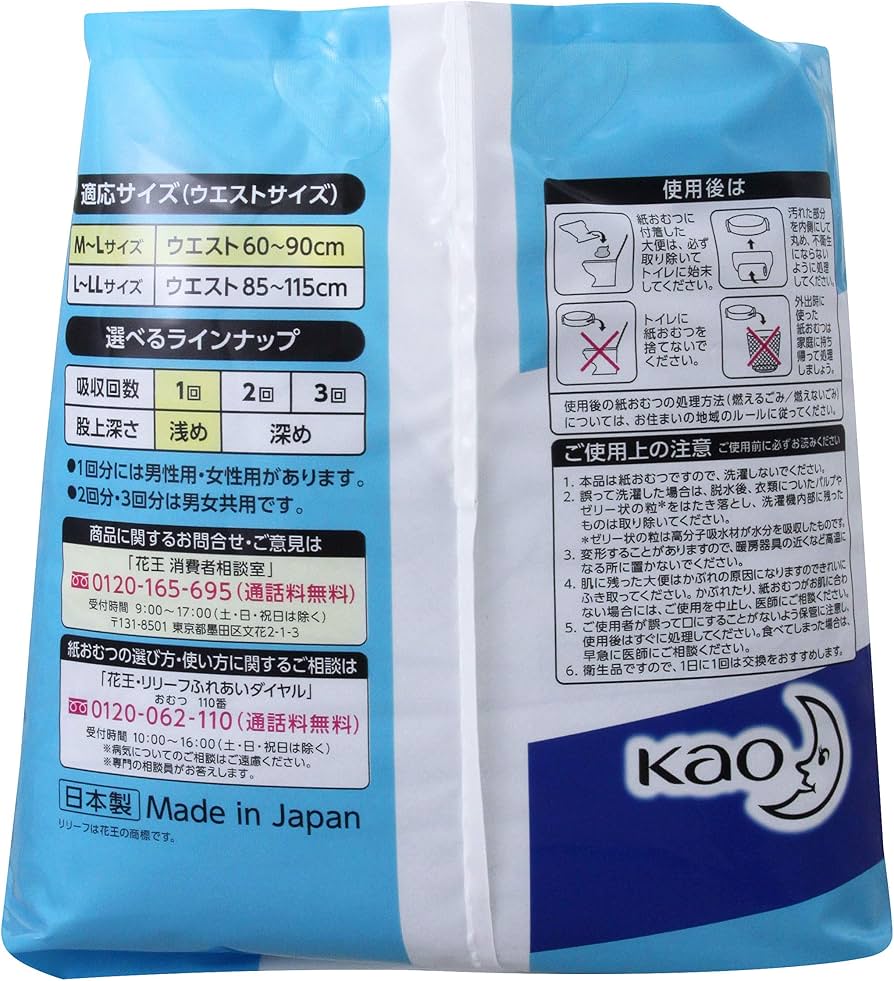 Amazon | リリーフ まるで下着1回分 男性用 ブルーローライズL15