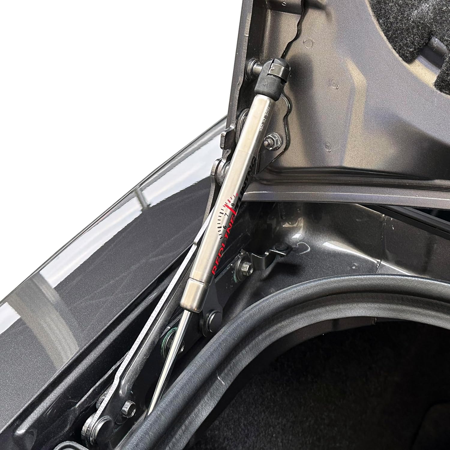 Redline Tuning 21-11017-03 Trunk Struts Support Shocks (Stainless Steel) Replacement for Ford Mustang Trunk 2005-2017