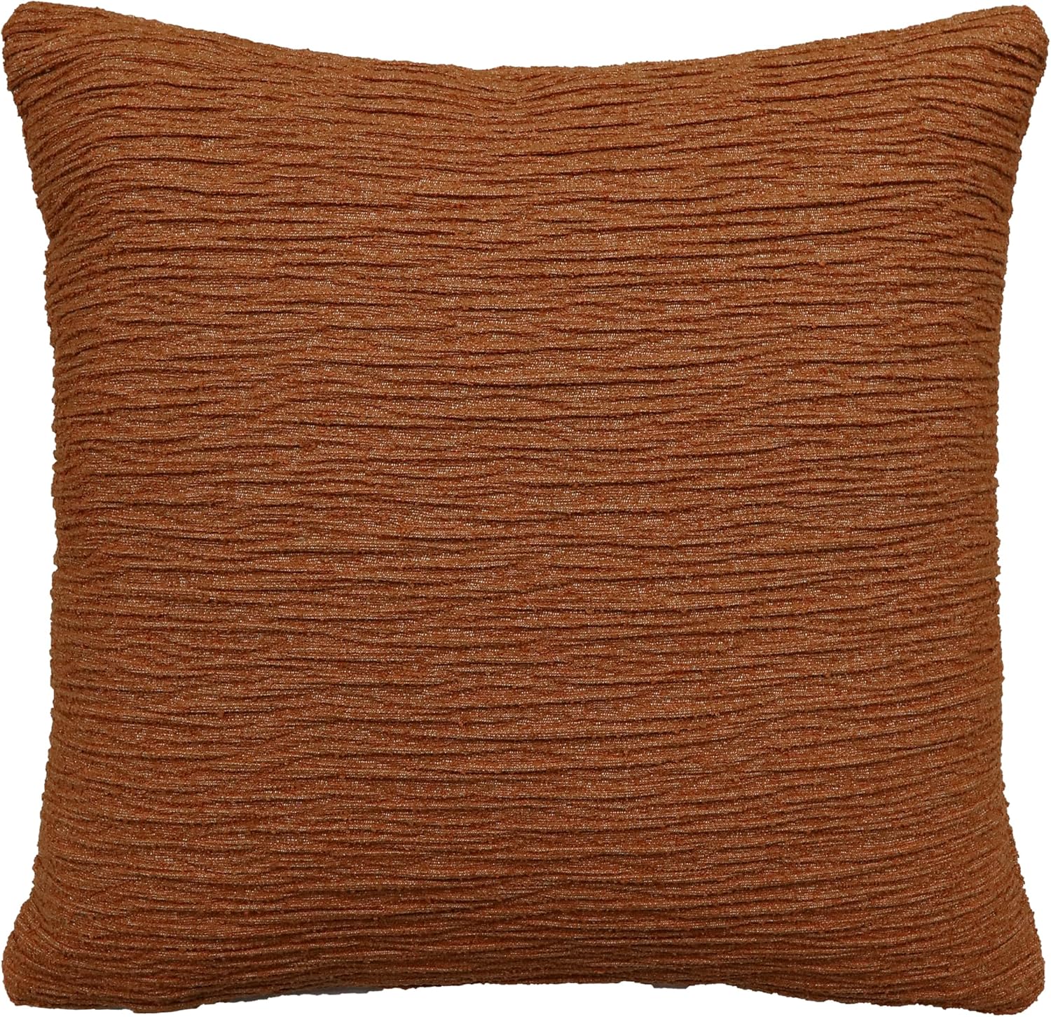 Riverbrook Home Zippered Pillow Cover with Removable Feather Filler, Kasper Spritz - Orange, 20 x 20-Inch