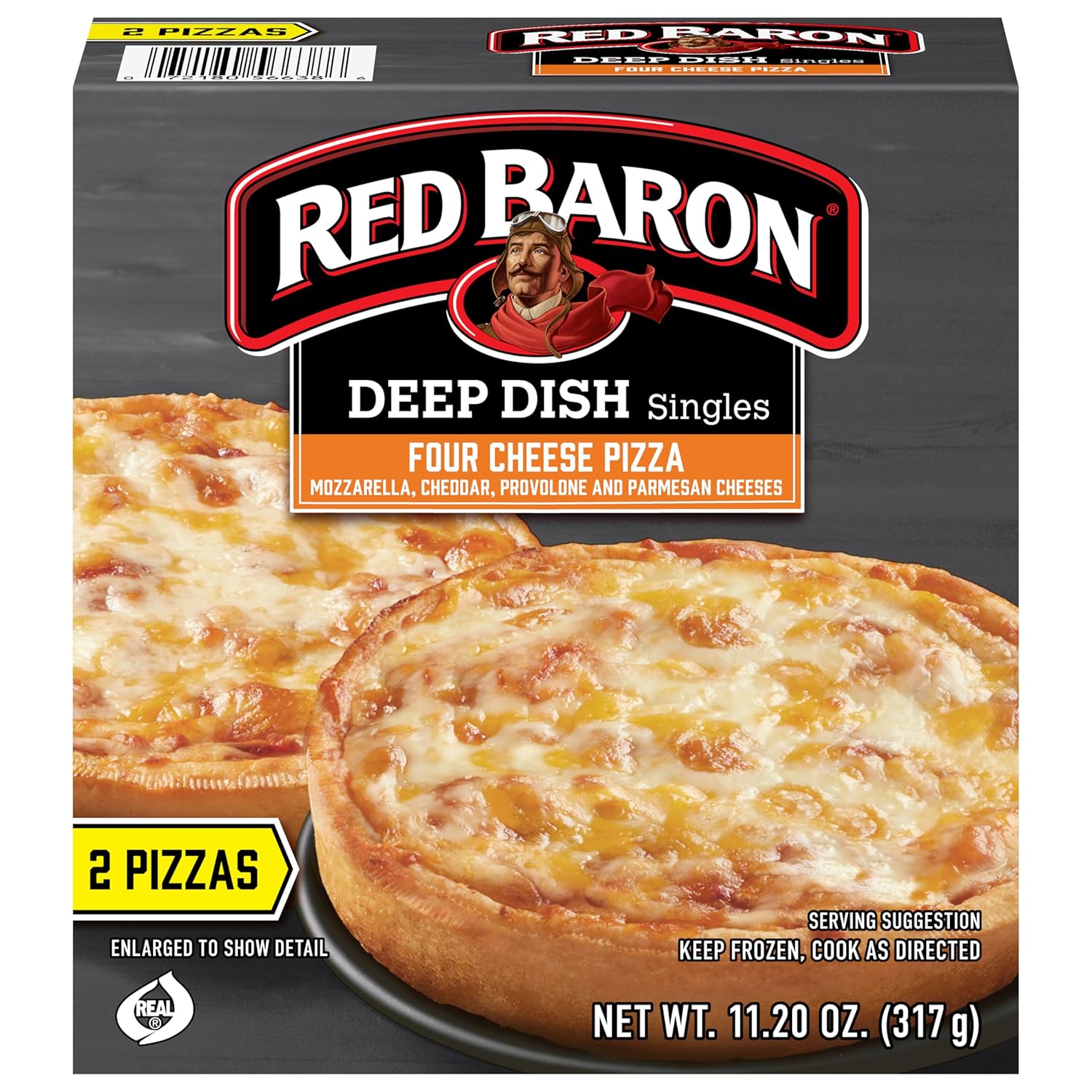 Red Baron Deep Dish Singles 4 Cheese Pizza 11 2 oz frozen 2 count Pack of 1