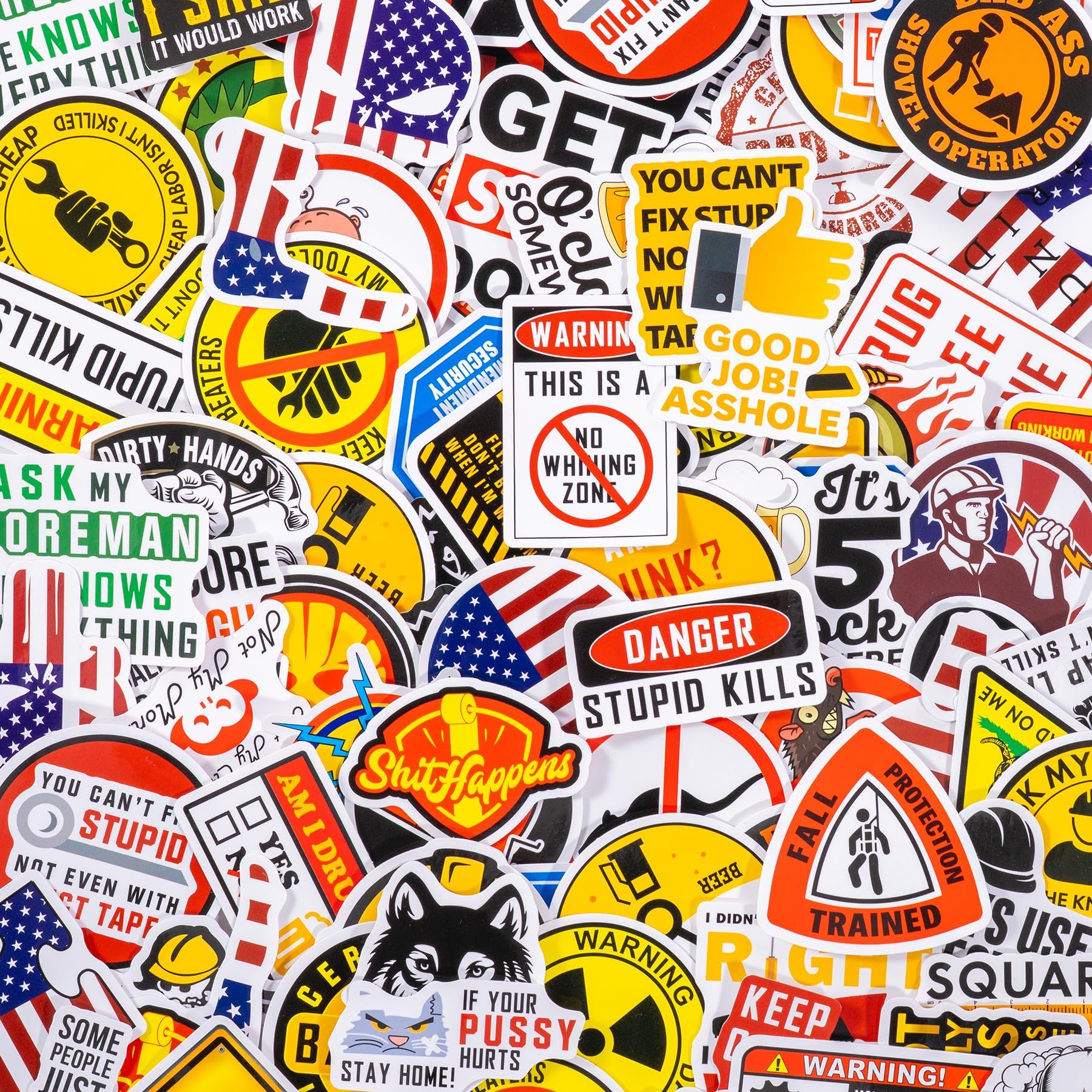 HS15 150 PCS Hard Hat Stickers