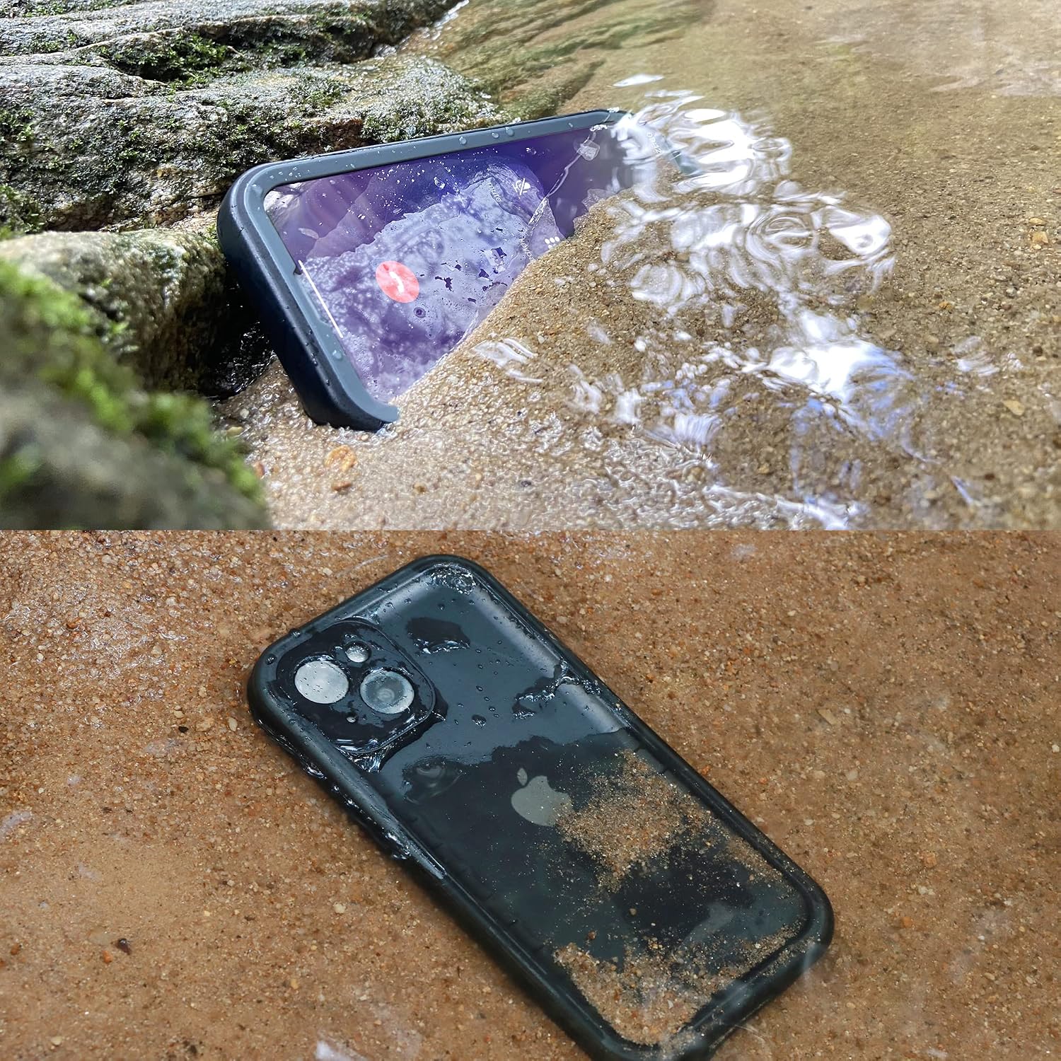 SPORTLINK for iPhone 13 Case, Waterproof Dustproof Shockproof 13 Phone Case with Built-in Screen Protector, Full Body Sealed Protective Cover for iPhone 13 6.1 Inch (Black)