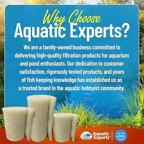 Miniatura 7 de Aquatic Experts Almohadilla de filtro de estanque gruesa beige – 1.25 pulgadas de grosor – Rollo a granel para estanque de agua para jardín