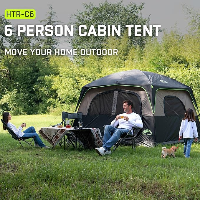 Happy Travel Carpa para 6 Personas Camping Impermeable Fácil Montaje miniatura 5