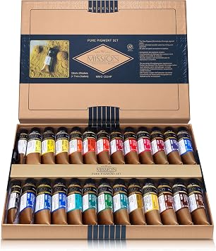Mijello Mission Gold Class Pure Pigment Watercolor MWC-1524P, 15ml x 24 Colors 7 Milliliter x 2ea