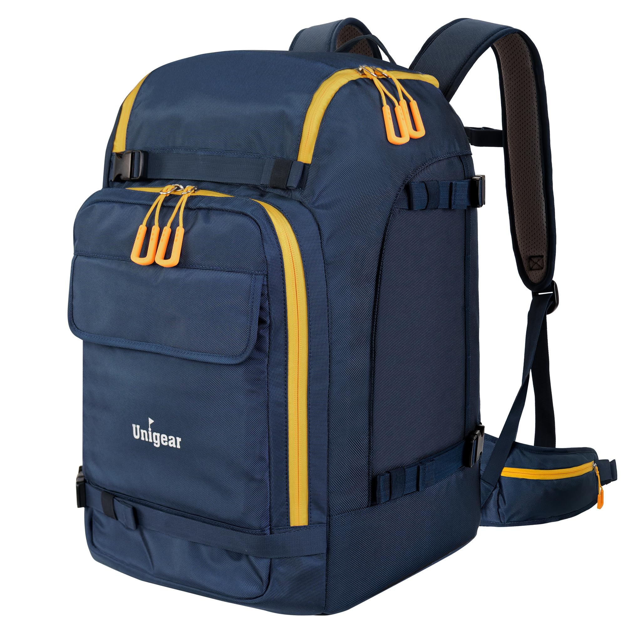 Unigear Borse per Scarponi Sci, 50L/70L Zaino per Scarponi da Sci Snowboard con Sistema Molle Negozio Attrezzatura Inclusa Scarpe, Giacca, Casco, Occhiali, Guanti, Scarponi da Neve