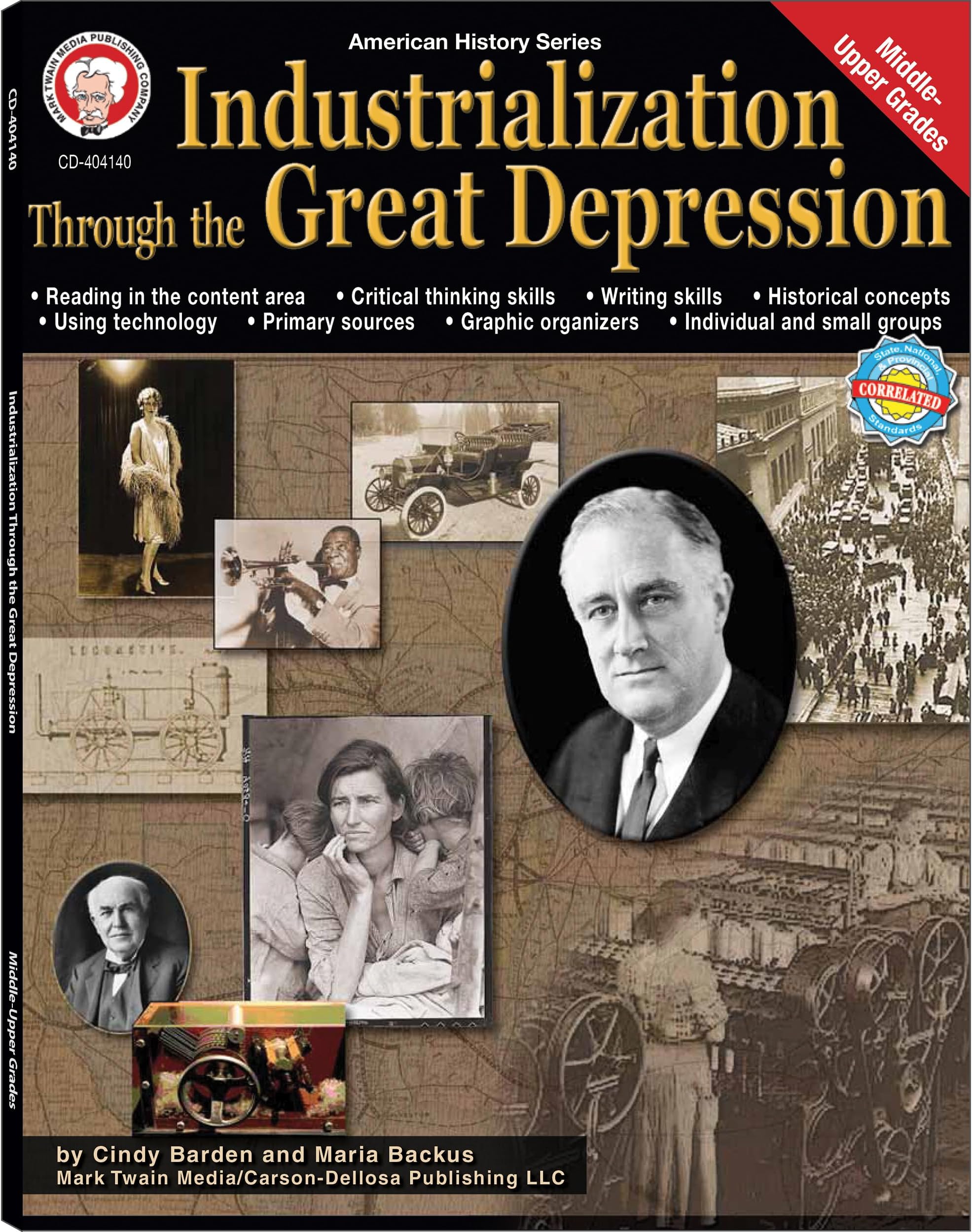 Mark Twain Industrialization Through the Great Depression Social Studies Workbook, American History Books for Middle and Upper Grades, Classroom or ... (Volume 5) (American History Series)