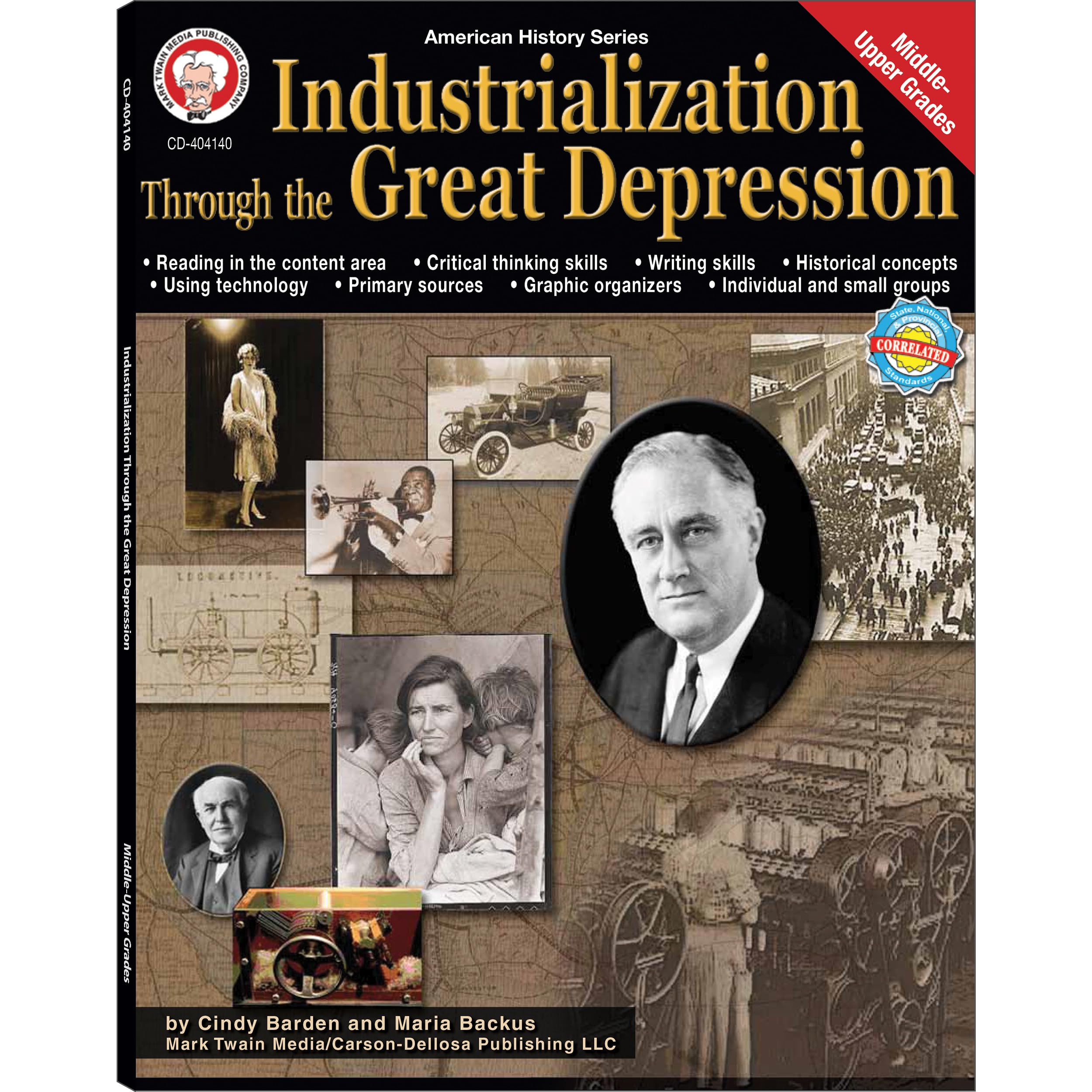 Mark Twain Industrialization Through the Great Depression Social Studies Workbook, American History Books for Middle and Upper Grades, Classroom or ... (Volume 5) (American History Series) Paperback – January 3, 2011
