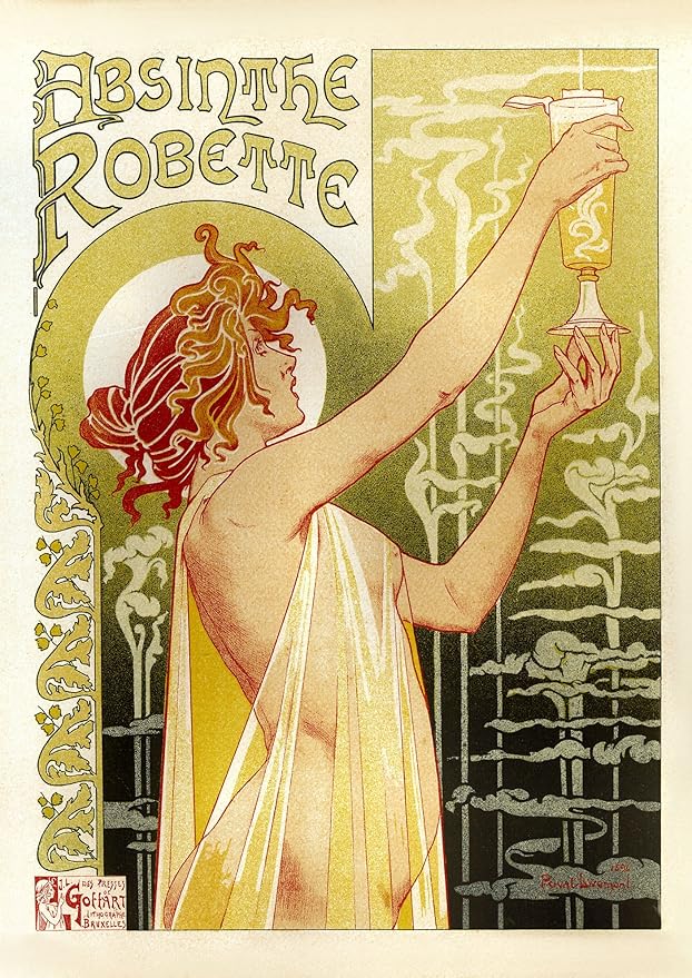 Poster Vintage – Suppression De L'absinthe En Suisse (1910) – 70x100cm – PostersAndCo