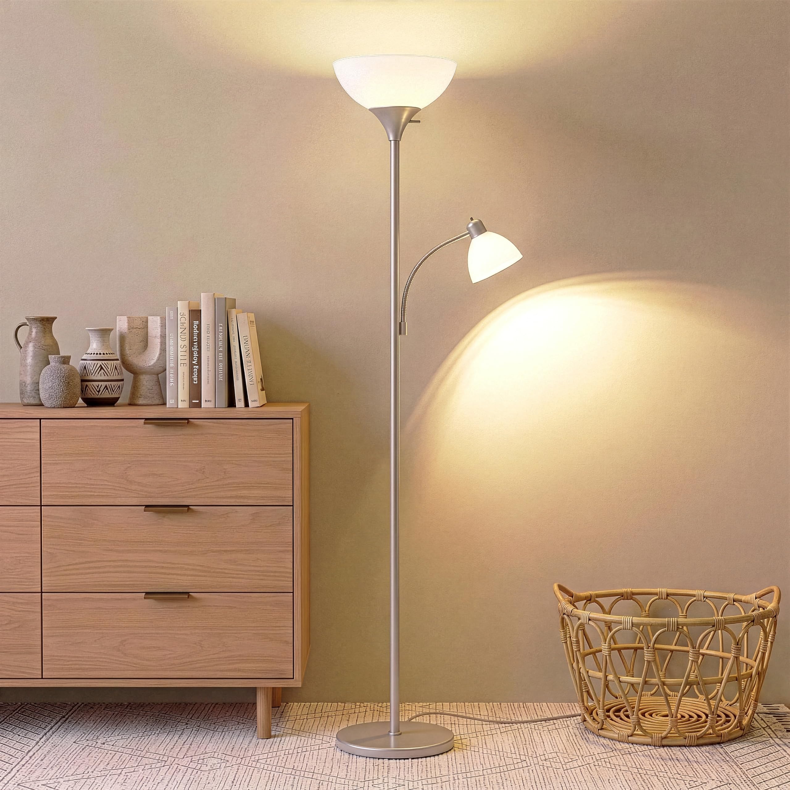 ルーム ライト A Brightech Sky Dome Plus LED Floor lamp, Torchiere Super Bright