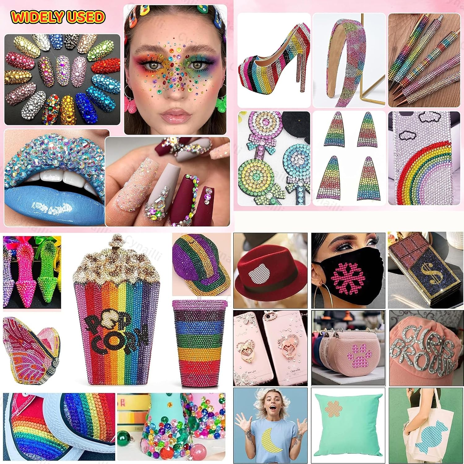 35000 Pcs Rainbow Rhinestone Gemstone Set for Bedazzling Kit,26 Colors 2-6mm Flat Back for Nail Art, Crafts, Makeup, with Storage Box