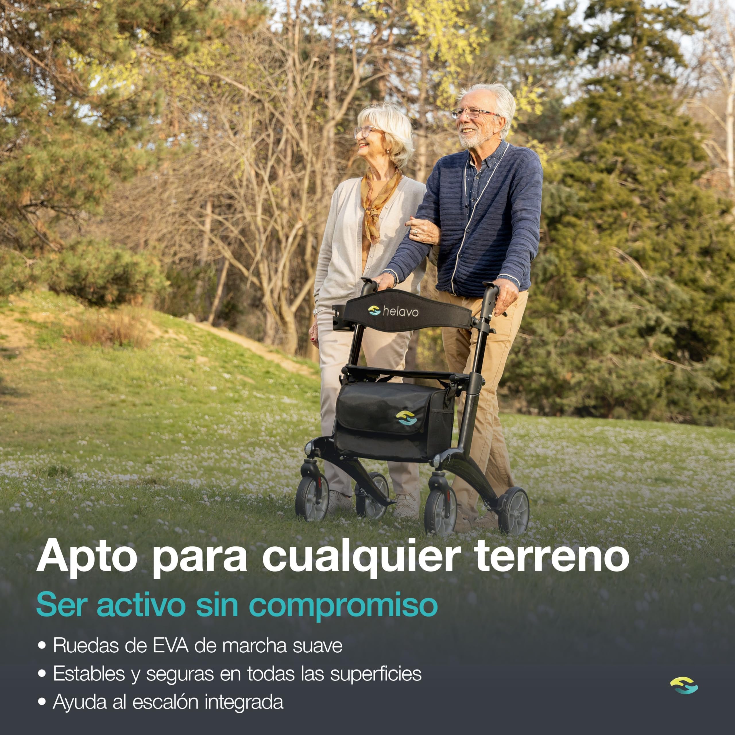 Helavo Andador para ancianos ultraligero de carbono, solo 5,6 kg, Andador con asiento ligero de fibra de carbono para personas mayores
